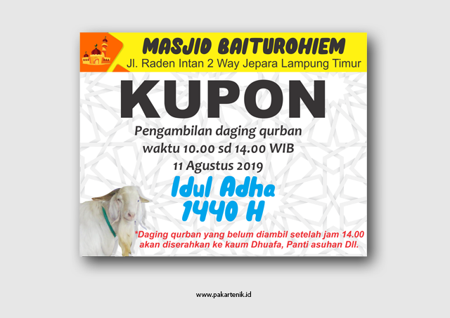 Detail Gambar Kupon Qurban Idul Adha Nomer 25