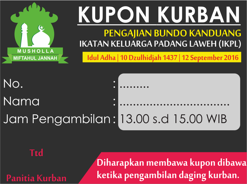 Detail Gambar Kupon Qurban Idul Adha Nomer 34