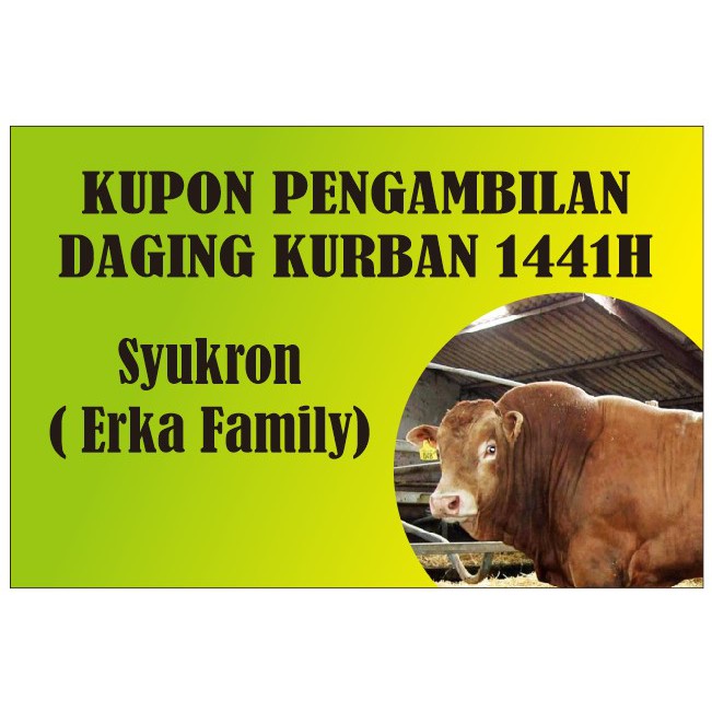 Detail Gambar Kupon Qurban Idul Adha Nomer 4