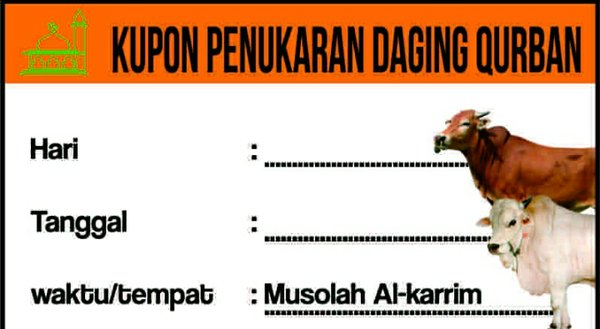 Detail Gambar Kupon Qurban Idul Adha Nomer 43