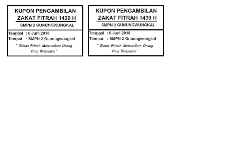 Detail Gambar Kupon Zakat Fitrah Nomer 17