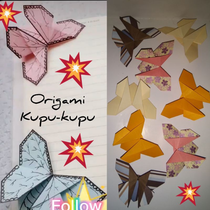 Detail Gambar Kupu Kupu Dari Kertas Origami Nomer 53