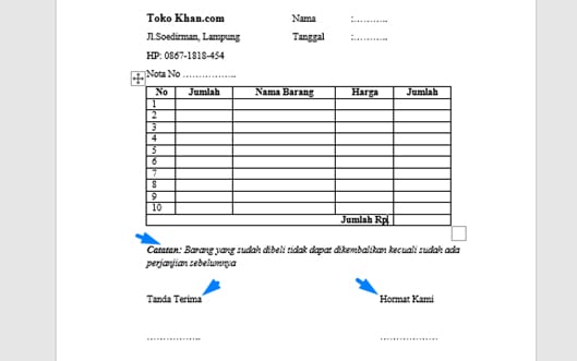 Detail Gambar Kwitansi Kosong Nomer 35