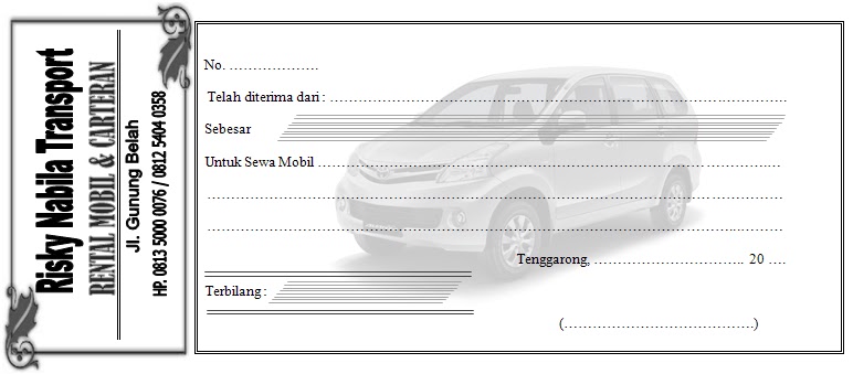 Detail Gambar Kwitansi Travel Nomer 41