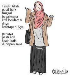 Detail Gambar Lafadz Allah Cartun Muslimah Nomer 10