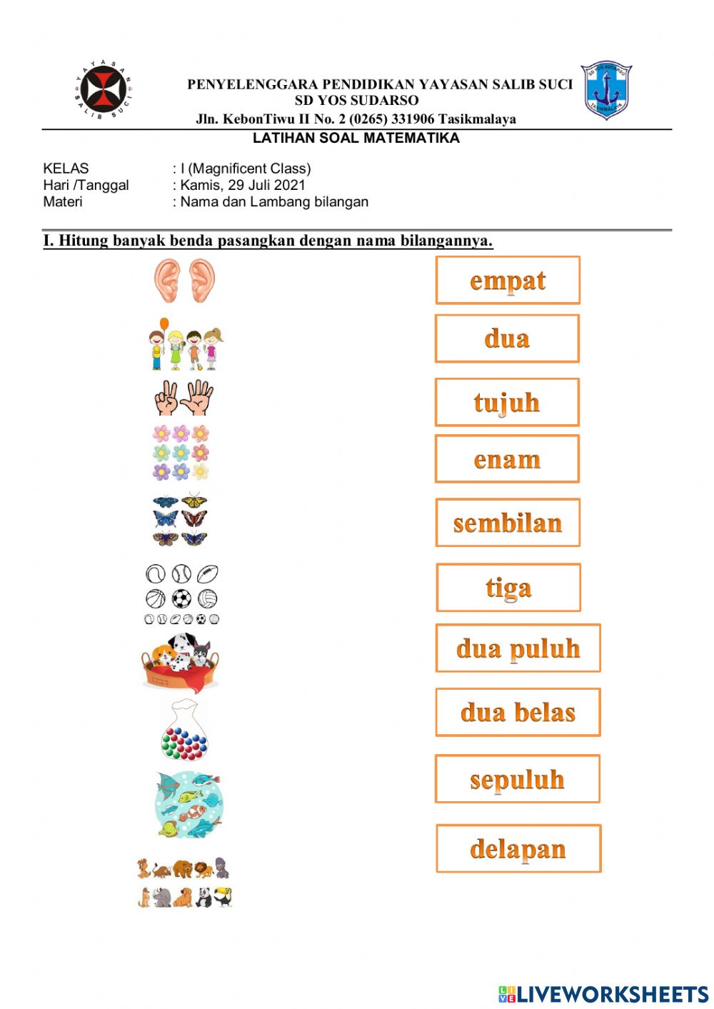 Detail Gambar Lambang Bilangan Nomer 2