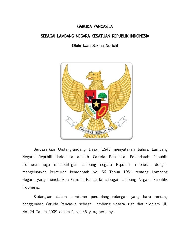 Detail Gambar Lambang Negara Garuda Pancasila Nomer 35