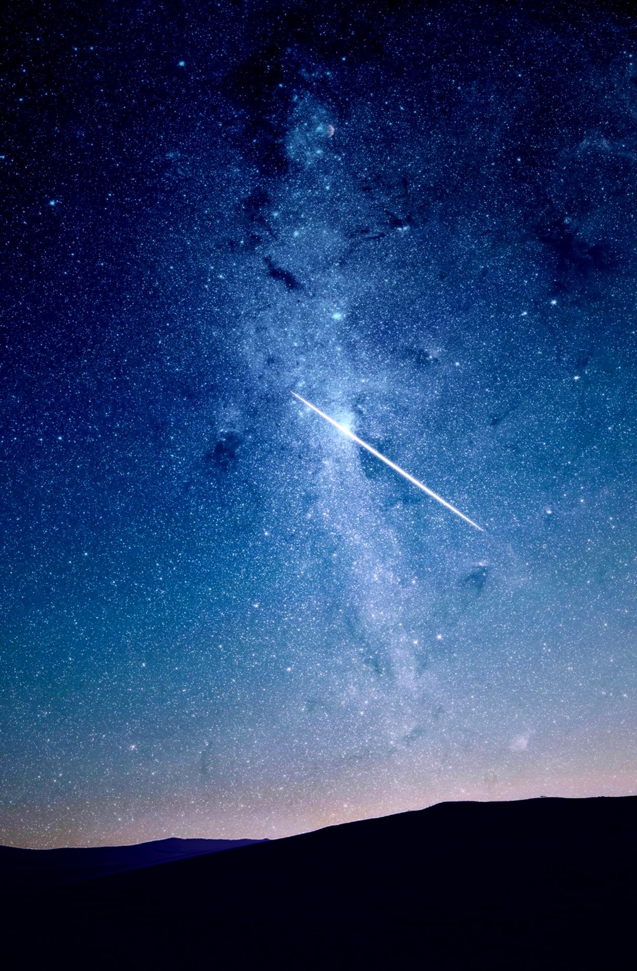 Detail Gambar Langit Malam Penuh Bintang Dan Bulan Nomer 16
