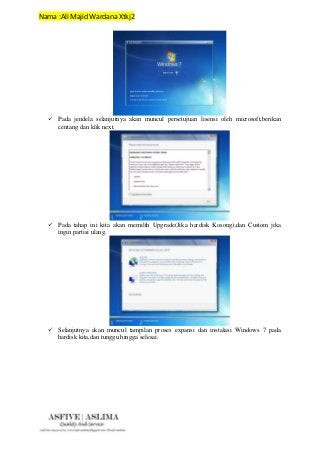 Detail Gambar Langkah Langkah Menginstal Windows 7 Nomer 49