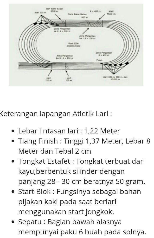 Detail Gambar Lapangan Atletik Lintasan Lari Nomer 10