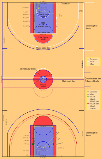 Detail Gambar Lapangan Bola Basket Dan Keterangannya Nomer 48