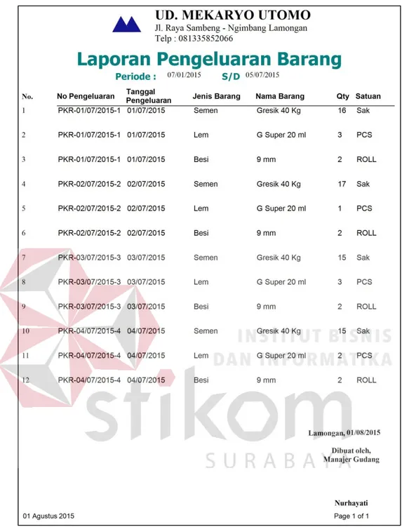 Detail Gambar Laporan Pengeluaran Barang Nomer 44