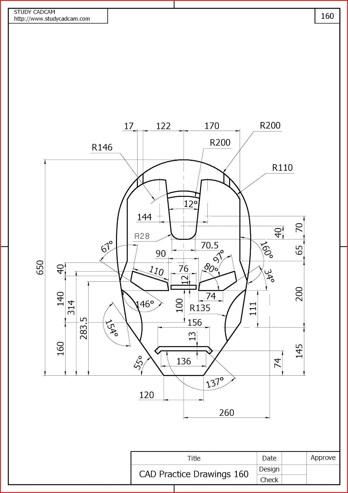 Detail Gambar Latihan Autocad Nomer 41