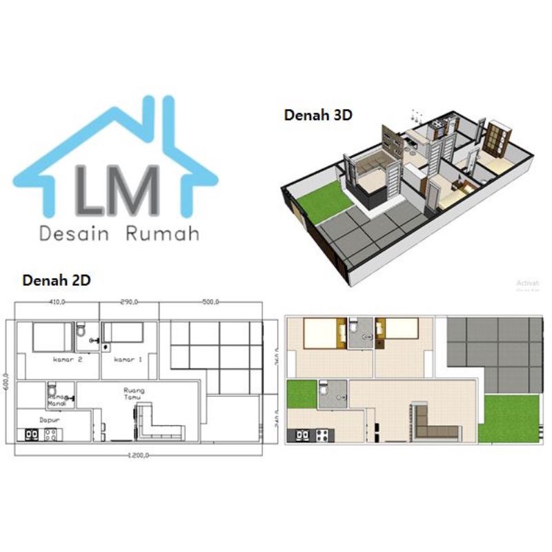 Detail Gambar Layout Brosur Denah Rumah Nomer 40