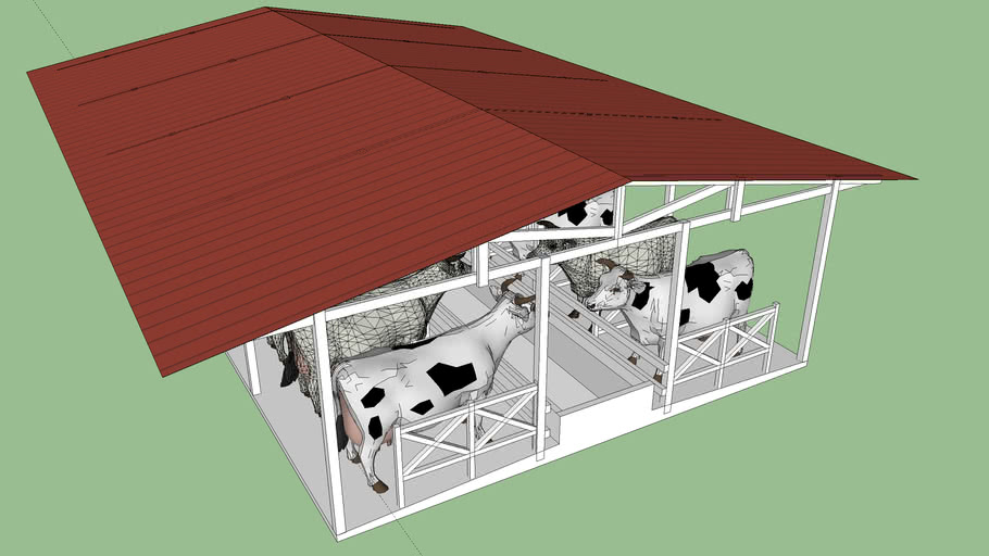 Gambar Layout Kandang Sapi Format Cad - KibrisPDR