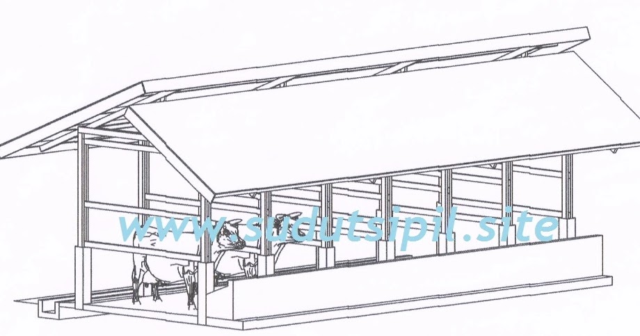 Detail Gambar Layout Kandang Sapi Format Cad Nomer 6