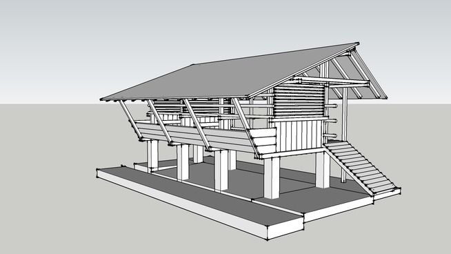 Detail Gambar Layout Kandang Sapi Format Cad Nomer 9