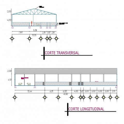 Detail Gambar Layout Kandang Sapi Format Cad Nomer 10