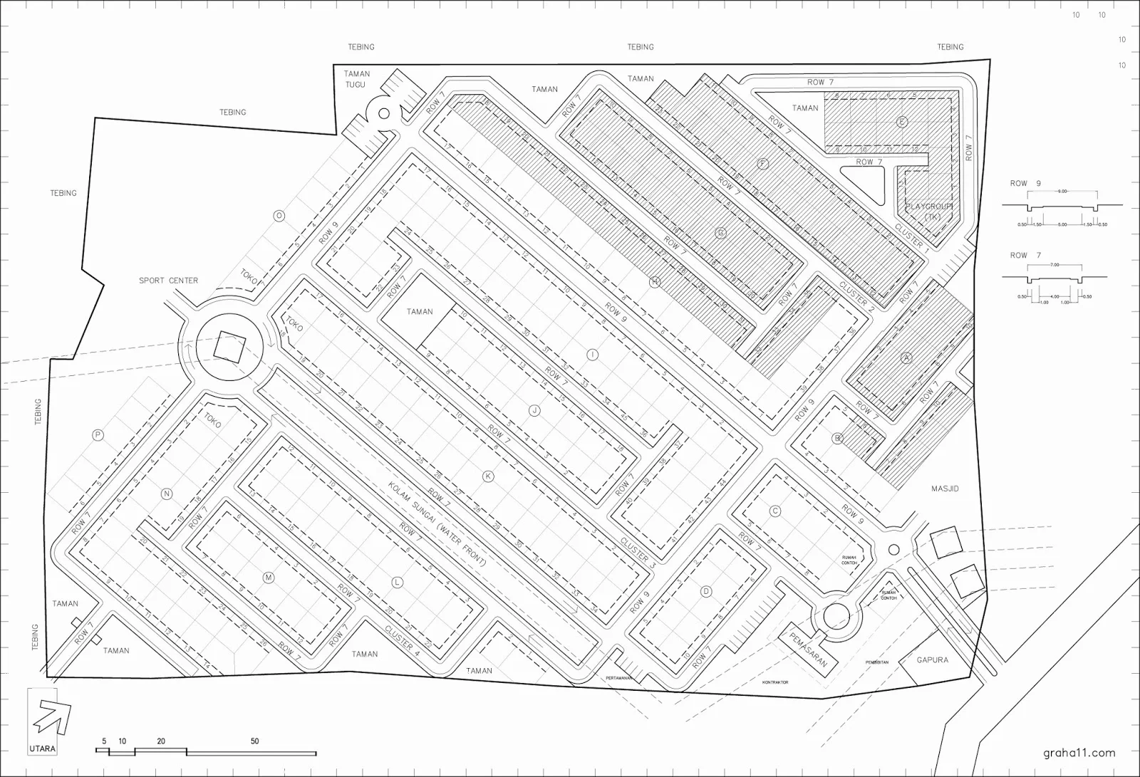 Detail Gambar Layout Perumahan Belakang Sungai Nomer 31