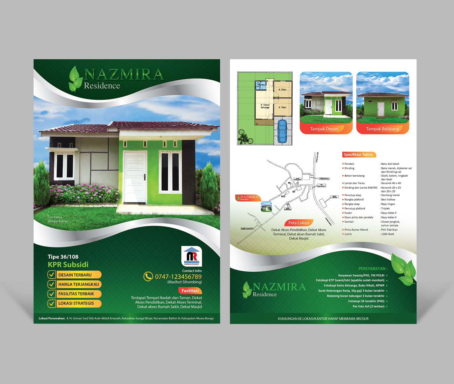 Detail Gambar Layout Perumahan Belakang Sungai Nomer 10