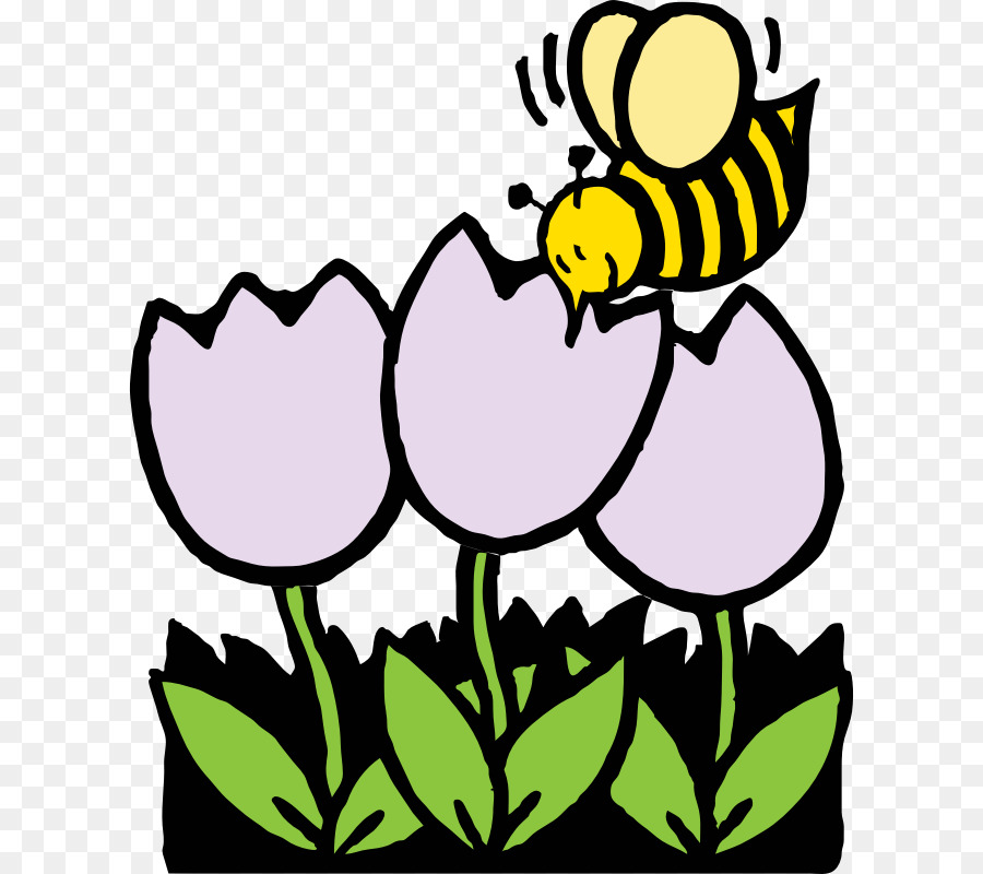 Detail Gambar Lebah Dan Bunga Hitam Putih Nomer 16