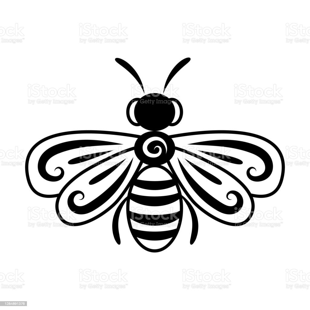 Detail Gambar Lebah Hitam Putih Nomer 22