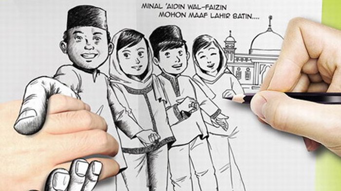 Download Gambar Lebaran Bersama Keluarga Gambar Animasi Lebaran Sendiri Nomer 23