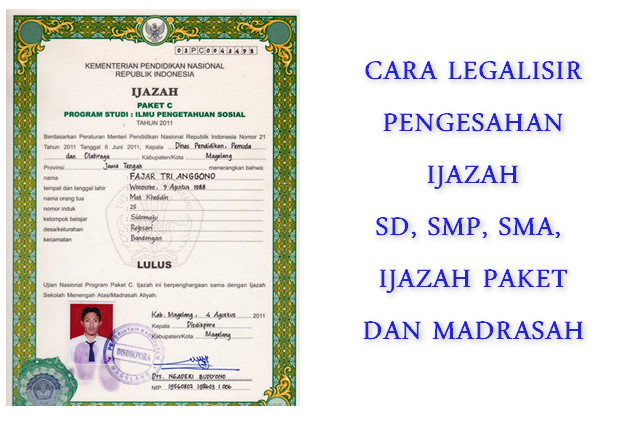 Gambar Legalisir Ijazah - KibrisPDR