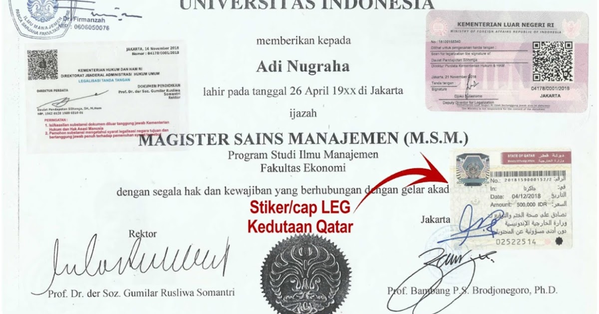 Detail Gambar Legalisir Ijazah Nomer 4