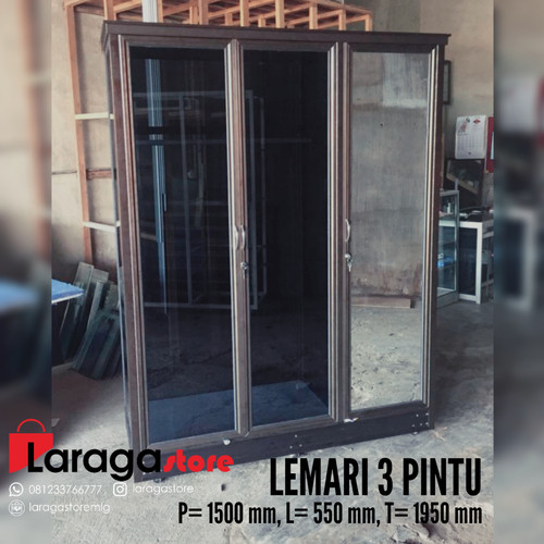 Detail Gambar Lemari Aluminium 3 Pintu Nomer 2