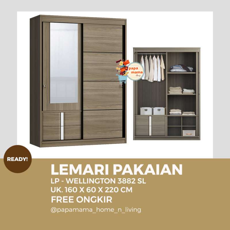 Detail Gambar Lemari Pakaian 2 Pintu Nomer 22