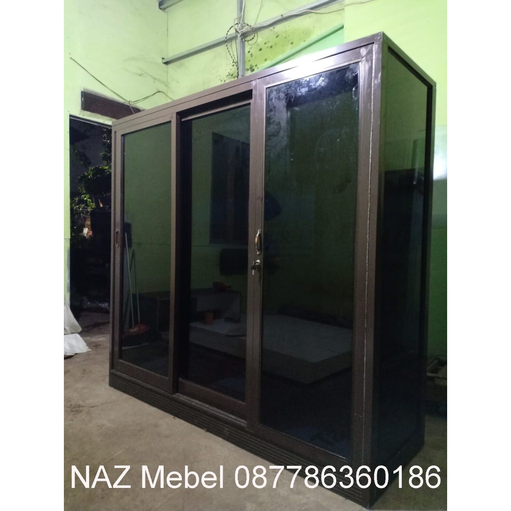 Detail Gambar Lemari Pakaian 3 Pintu Aluminium Nomer 15