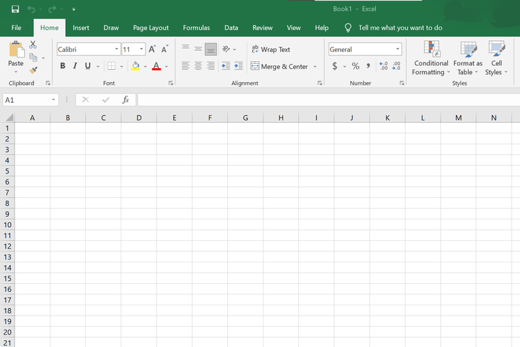 Gambar Lembar Kerja Microsoft Excel - KibrisPDR