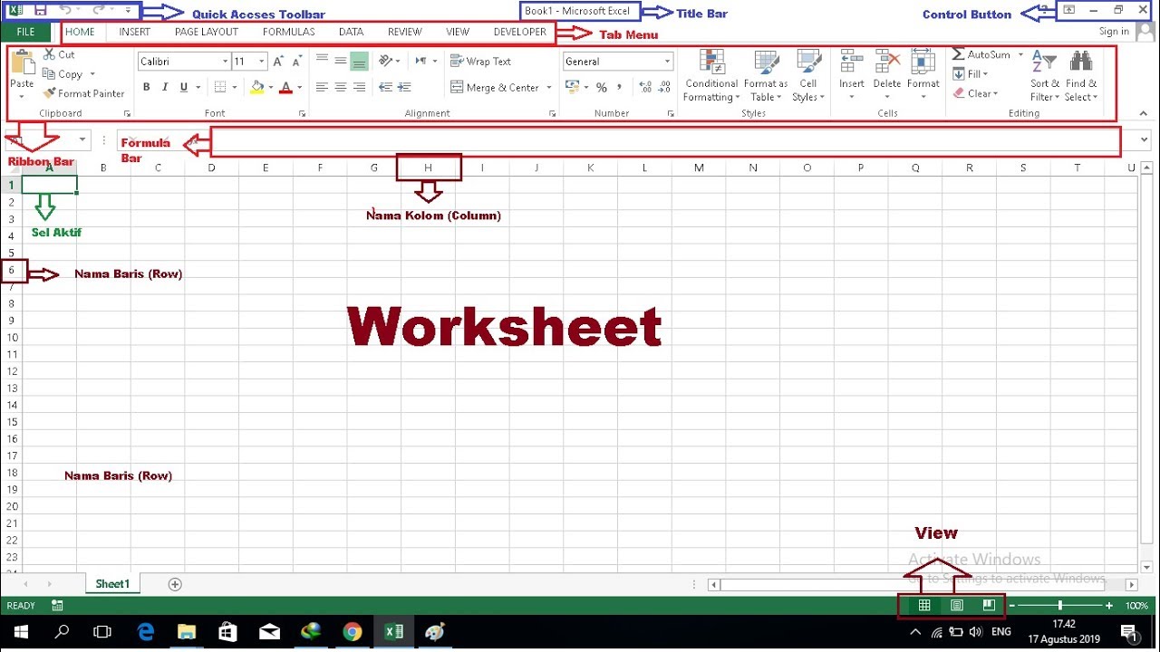 Detail Gambar Lembar Kerja Microsoft Excel Nomer 16