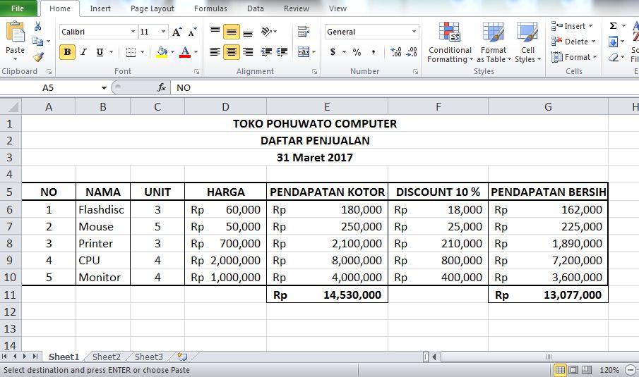 Detail Gambar Lembar Kerja Microsoft Excel Nomer 5
