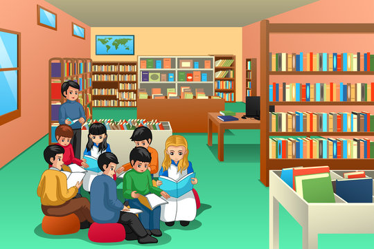 Detail Gambar Library Kartun Nomer 16