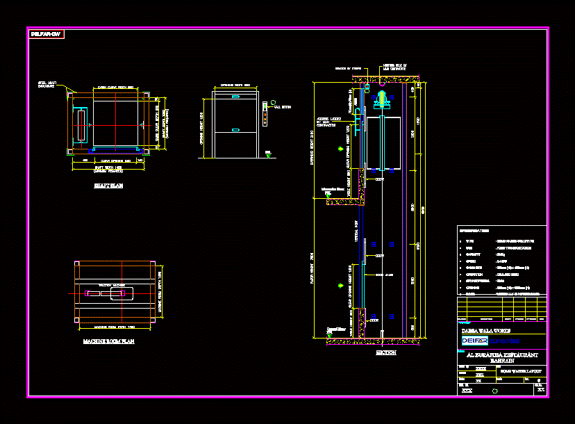 Detail gambar lift dwg koleksi nomer 10