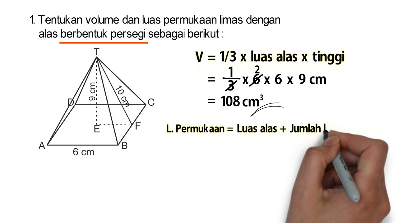 Detail Gambar Limas Segi 4 Nomer 9