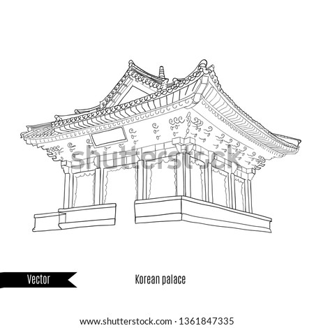 Detail Gambar Line Art Vihara Nomer 15