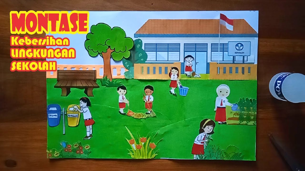 Gambar Lingkungan Sekolah Montase - KibrisPDR