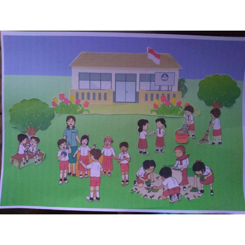 Detail Gambar Lingkungan Sekolah Montase Nomer 12