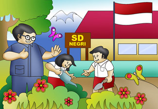 Detail Gambar Lingkungan Sekolah Montase Nomer 28