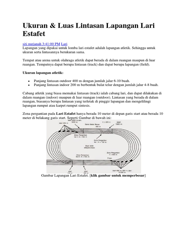 Detail Gambar Lintasan Lari Estafet Nomer 43