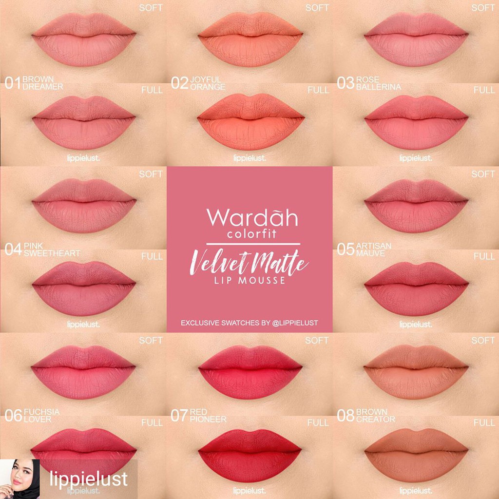 Detail Gambar Lipstik Wardah Velvet Nomer 4