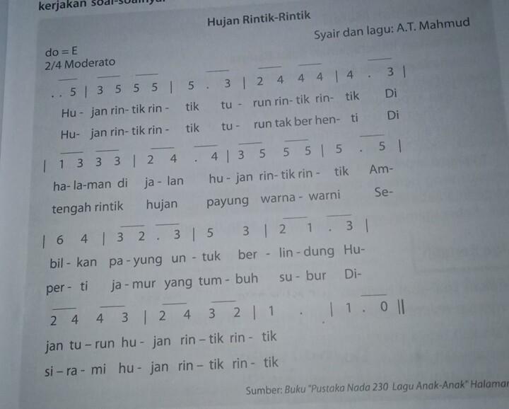 Detail Gambar Lirik Lagu Hujan Rintik Rintik Nomer 16