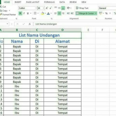 Detail Gambar List Undangan Nomer 37