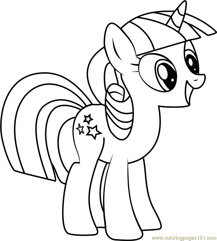 Detail Gambar Little Pony Hitam Putih Nomer 2