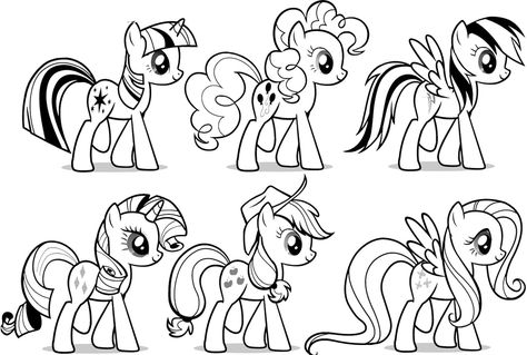 Detail Gambar Little Pony Untuk Mewarnai Nomer 3