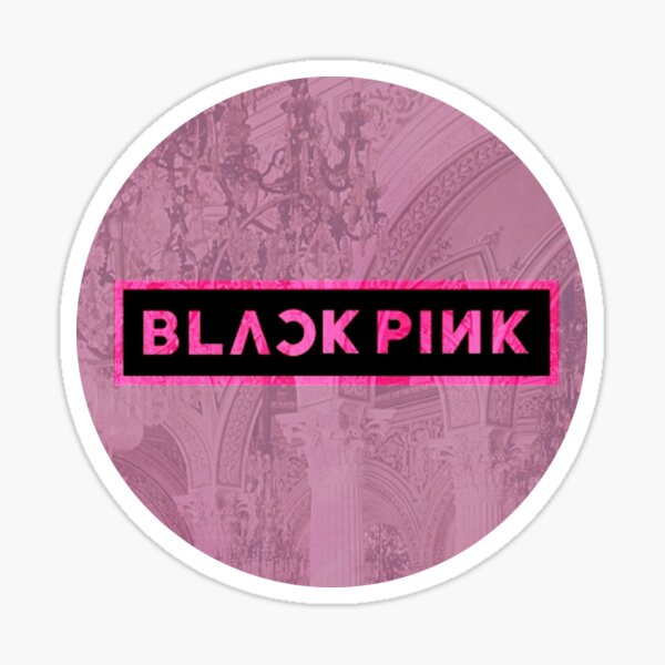 Black Pink - Logo Aesthetic" Sticker By Bballcourt | Redbubble