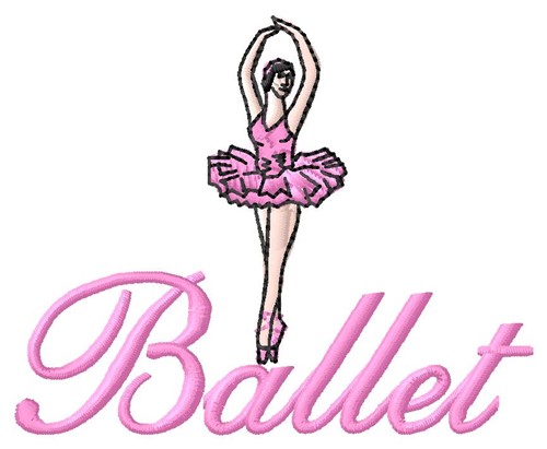 Detail Ballerina Hand Embroidery Pattern Nomer 14